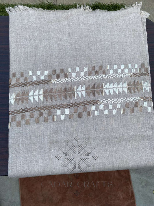 Embroidered Pashmina Wool Shawls From Islampur Swat